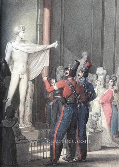 Cossacks in Paris 11 Georg Emanuel Opiz caricature Oil Paintings